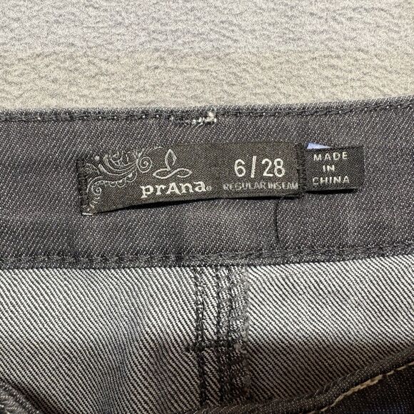 prAna Kara Jeans Womens Size 6 / 28 Gray Organic Cotton Stretch 5 Pocket - Picture 10 of 11